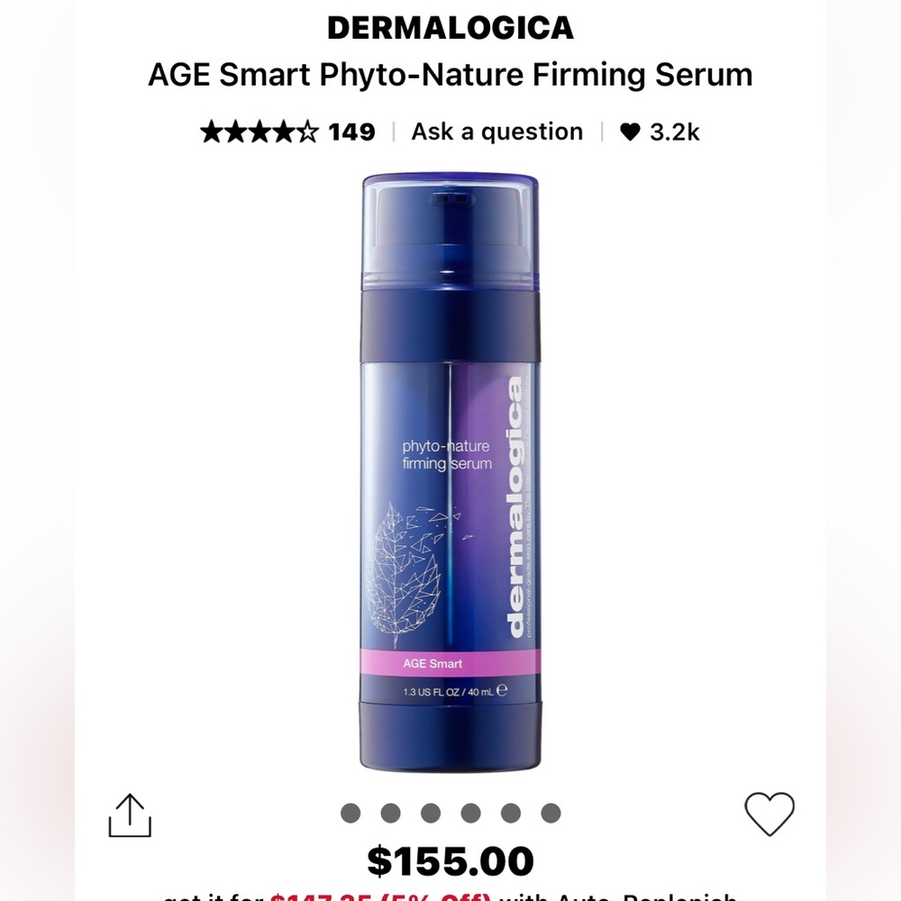 Dermalogica Age Smart Phyto Nature Firming Serum Skincare BRAND NEW